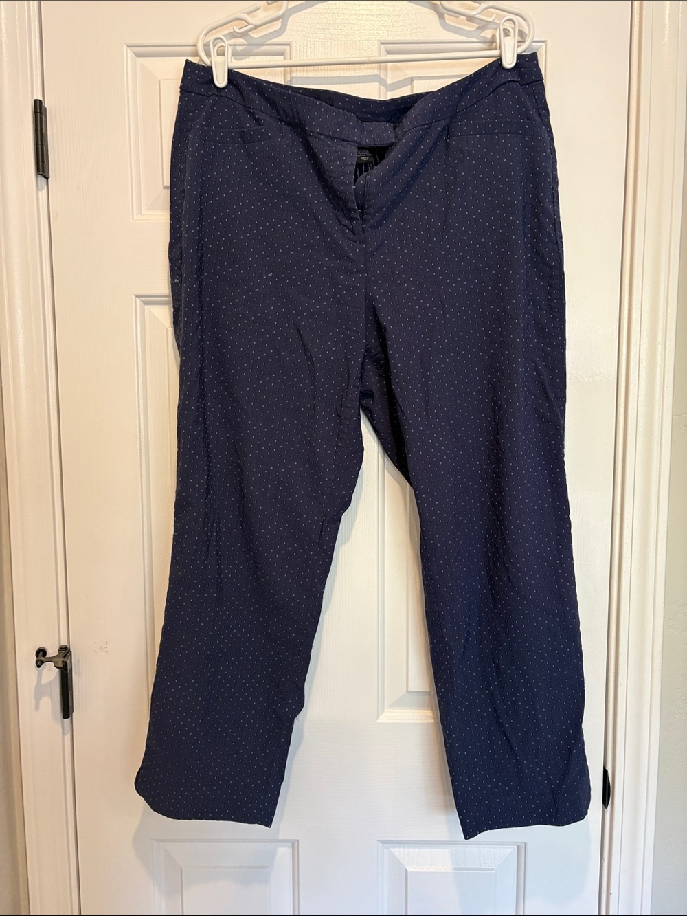 Womens Size 20 Navy Polka Dot Dress Pants
